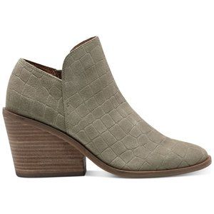 Lucky Brand Women's Saucie Block-Heel Ankle Booties Fossilized Jupiter B4HP